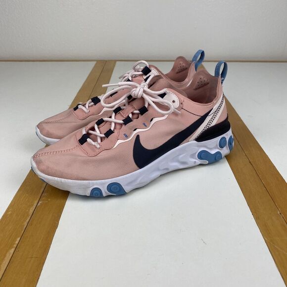 Nike React Element 55 Women’s Size 8.5 Coral Stardust Black BQ2728-602 Sneaker - Picture 1 of 9